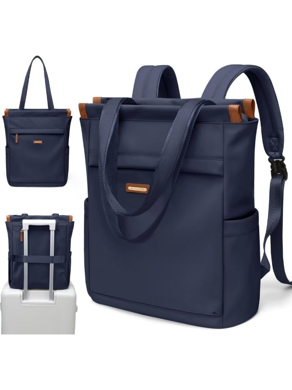Convertible Laptop Backpack for Women | Casual Daypack Tote Bag for Work